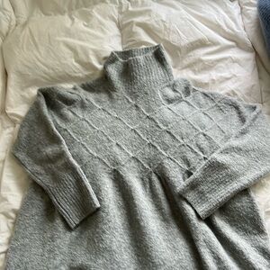 Free People Gray Turtleneck